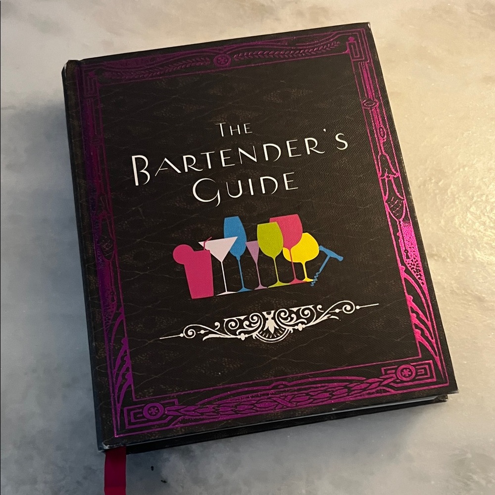 💛 The Bartender's Guide Book with Pink Accents